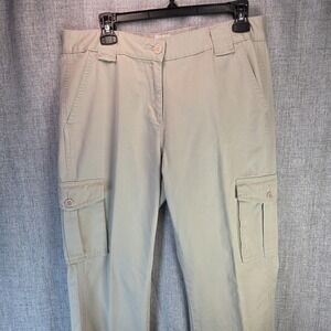 Calvin Klein Jeans Cargo Pants Women's Size 10 Khaki Utility Pocket Outdoor